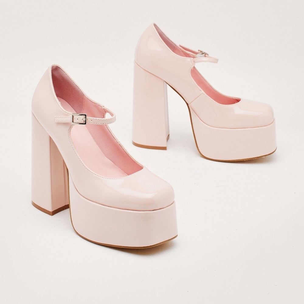 Patent Platform Mary Jane Heels